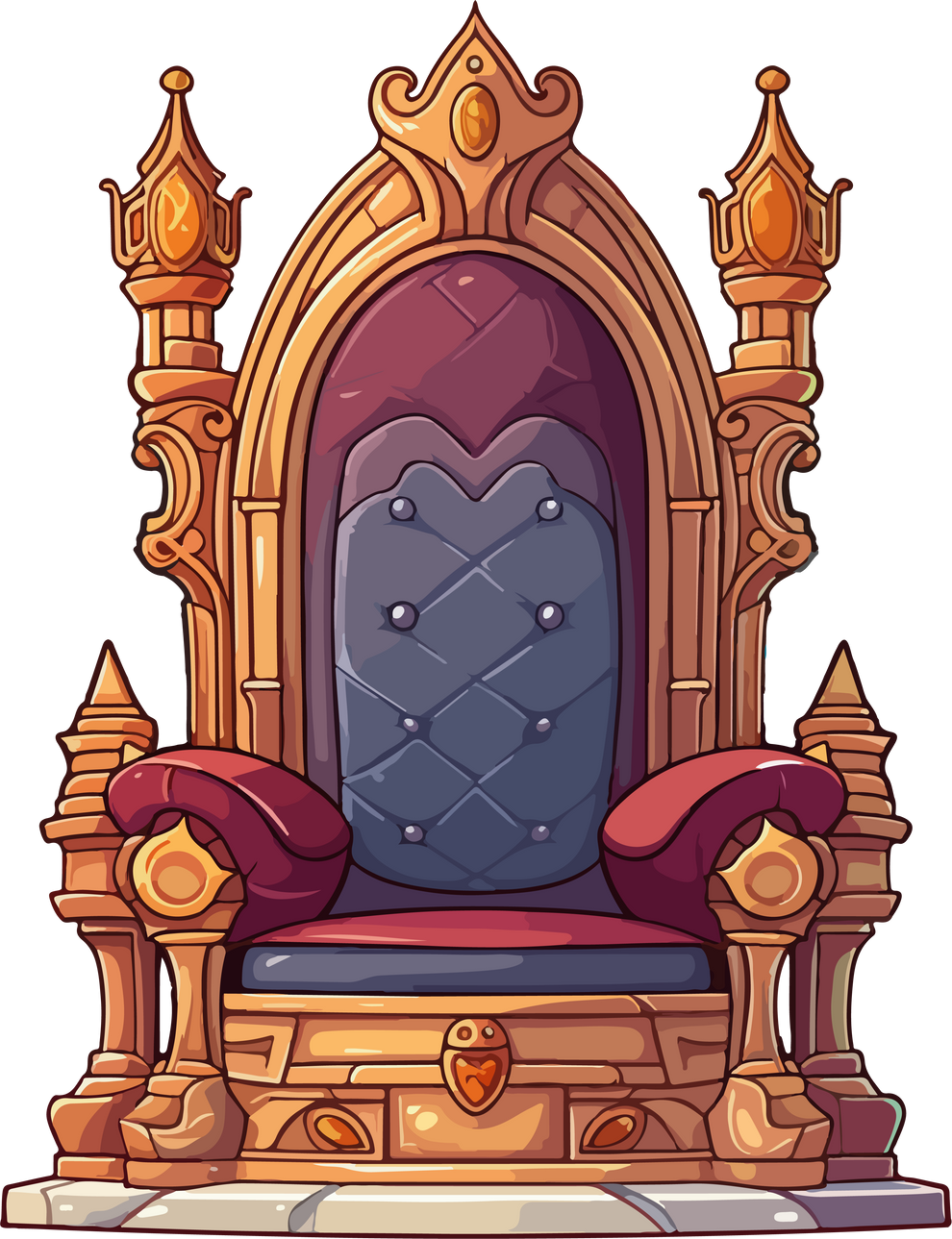 Cute throne